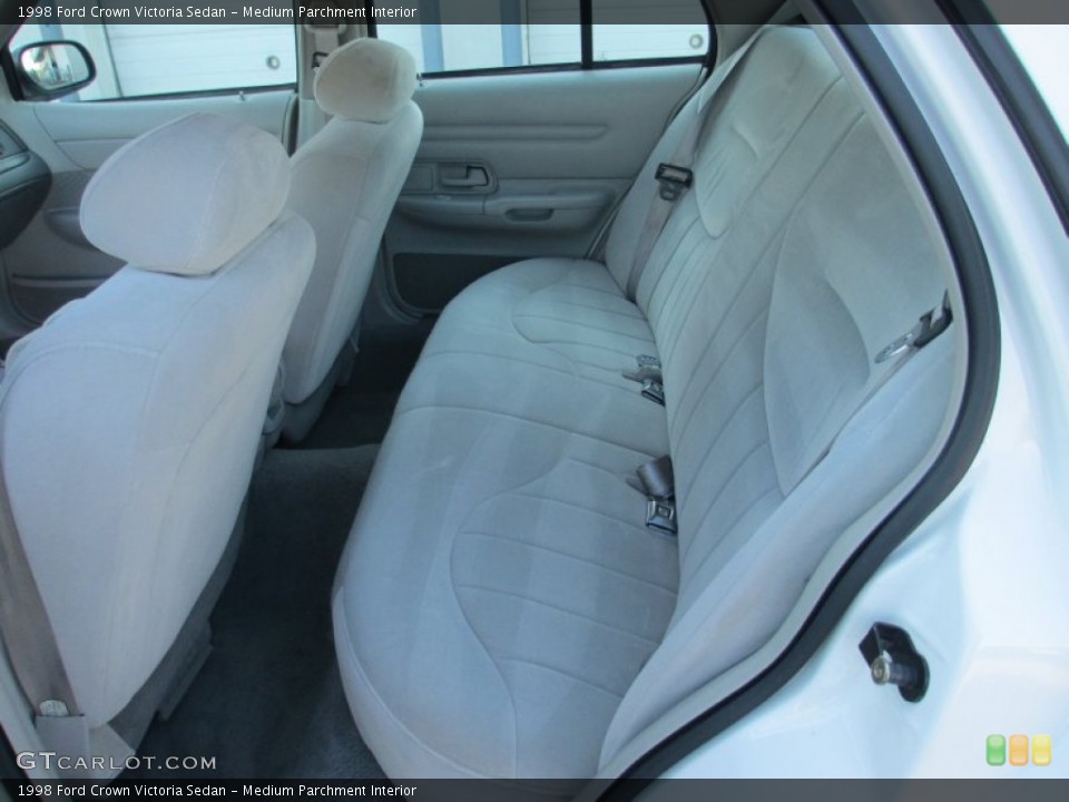 Medium Parchment Interior Rear Seat for the 1998 Ford Crown Victoria Sedan #73396703