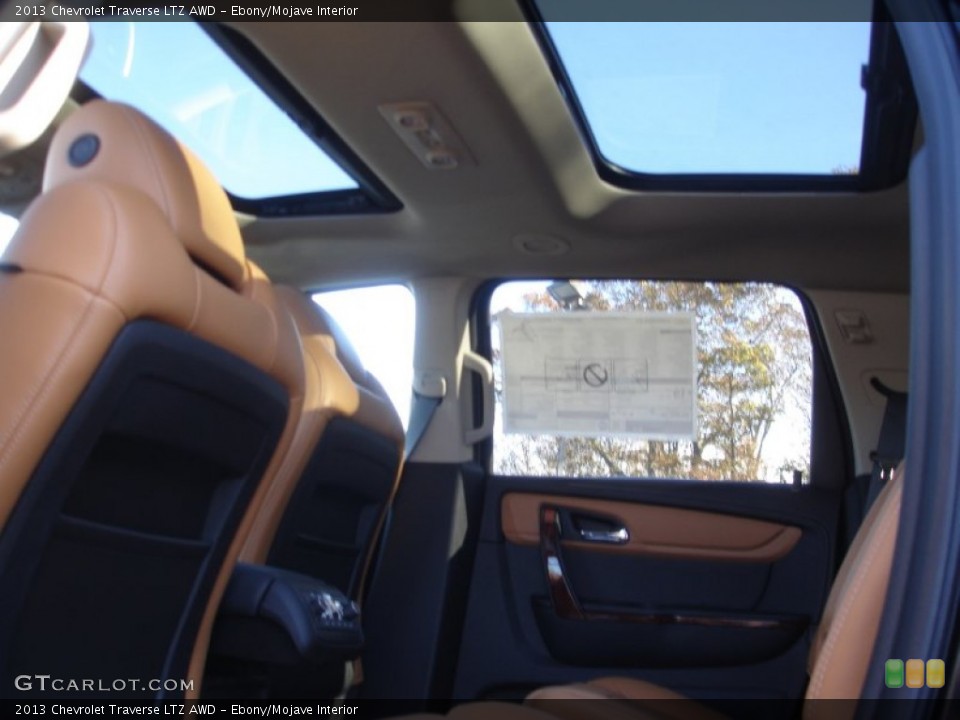 Ebony/Mojave Interior Sunroof for the 2013 Chevrolet Traverse LTZ AWD #73397063