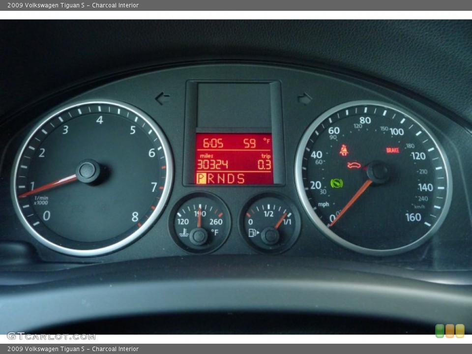 Charcoal Interior Gauges for the 2009 Volkswagen Tiguan S #73398173