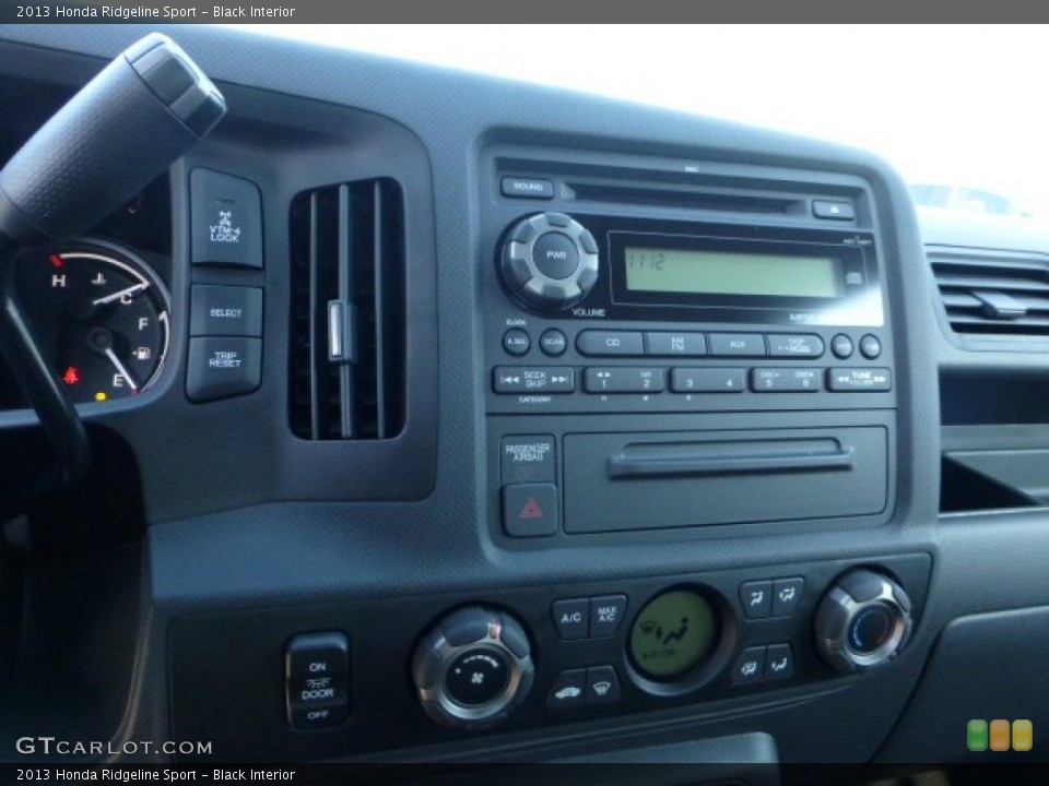 Black Interior Controls for the 2013 Honda Ridgeline Sport #73398656