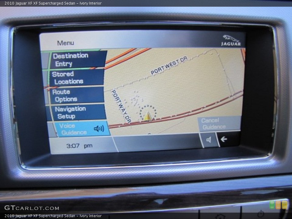 Ivory Interior Navigation for the 2010 Jaguar XF XF Supercharged Sedan #73400763