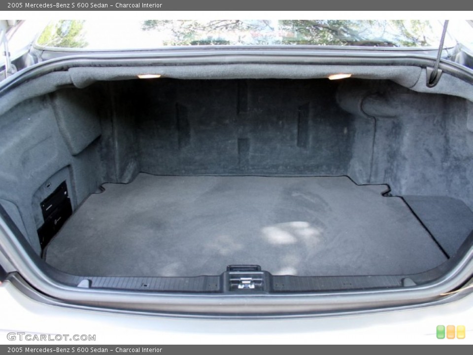 Charcoal Interior Trunk for the 2005 Mercedes-Benz S 600 Sedan #73402727
