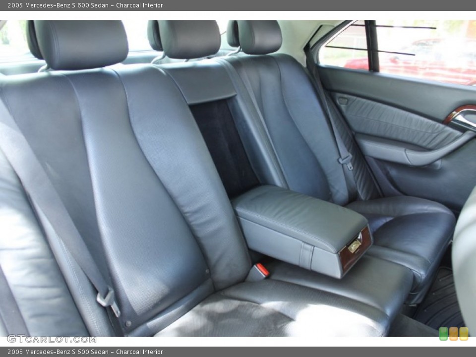 Charcoal Interior Rear Seat for the 2005 Mercedes-Benz S 600 Sedan #73402970