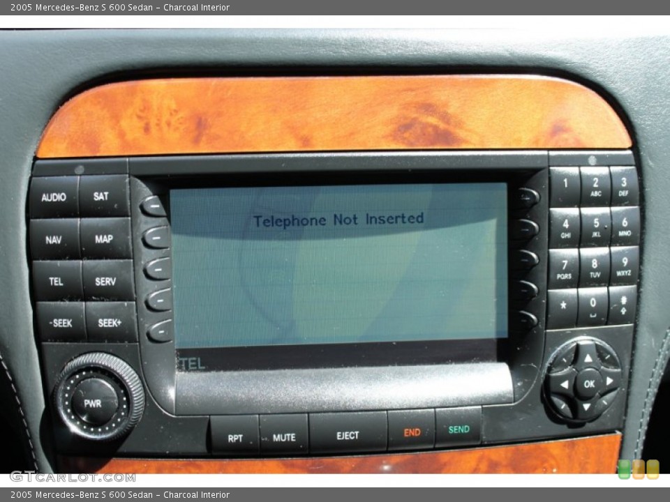 Charcoal Interior Controls for the 2005 Mercedes-Benz S 600 Sedan #73403330