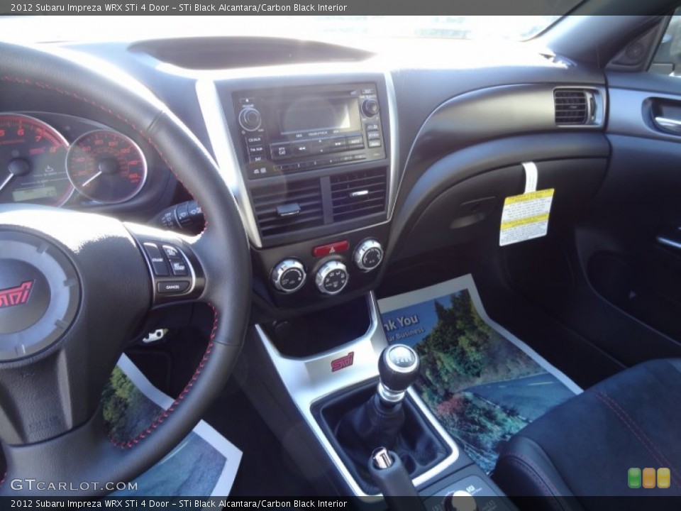 STi Black Alcantara/Carbon Black Interior Controls for the 2012 Subaru Impreza WRX STi 4 Door #73404434