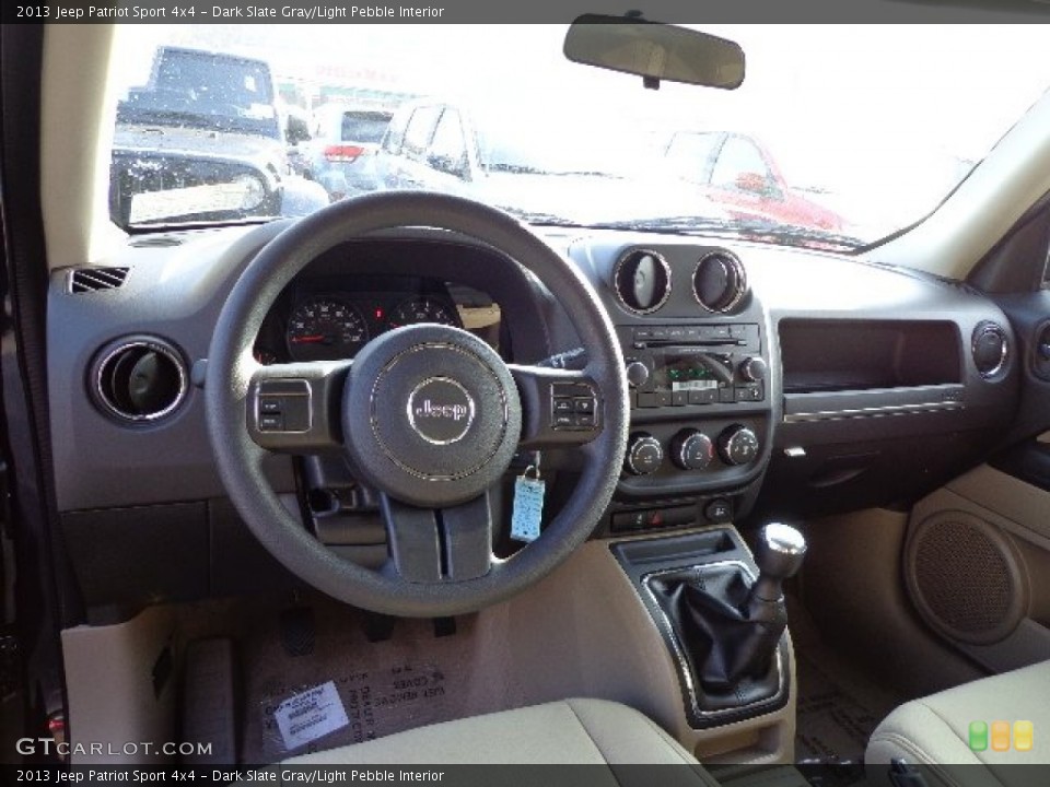 Dark Slate Gray/Light Pebble Interior Dashboard for the 2013 Jeep Patriot Sport 4x4 #73406450