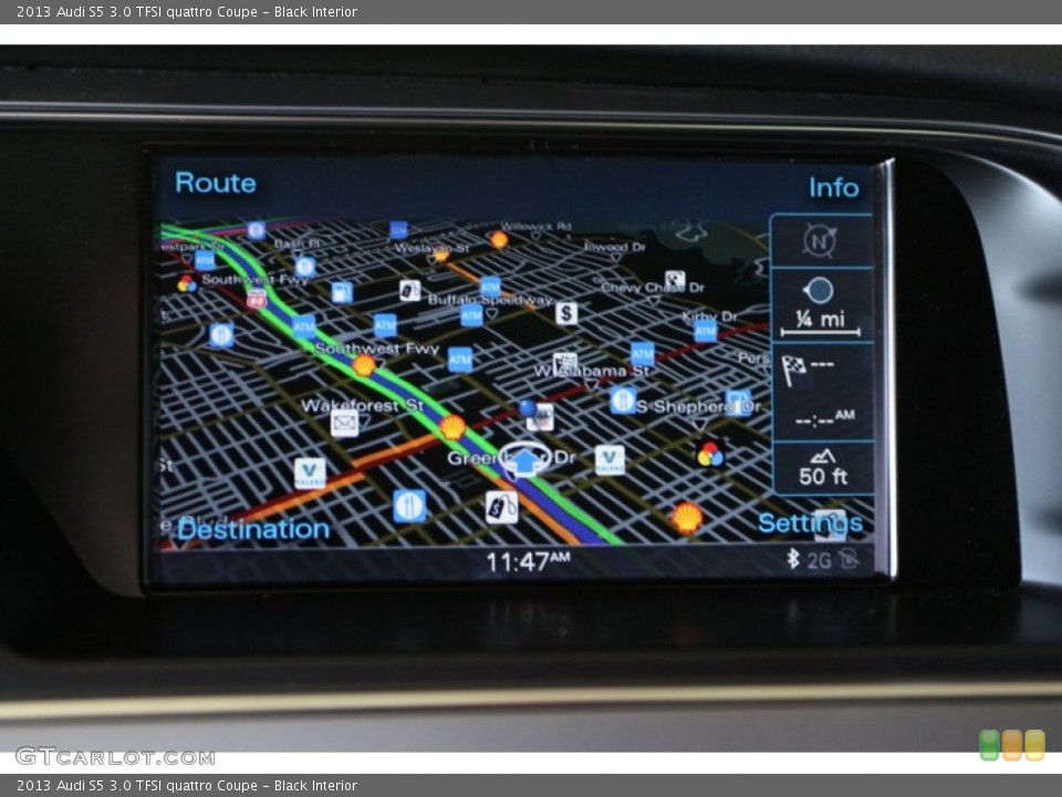 Black Interior Navigation for the 2013 Audi S5 3.0 TFSI quattro Coupe #73406777