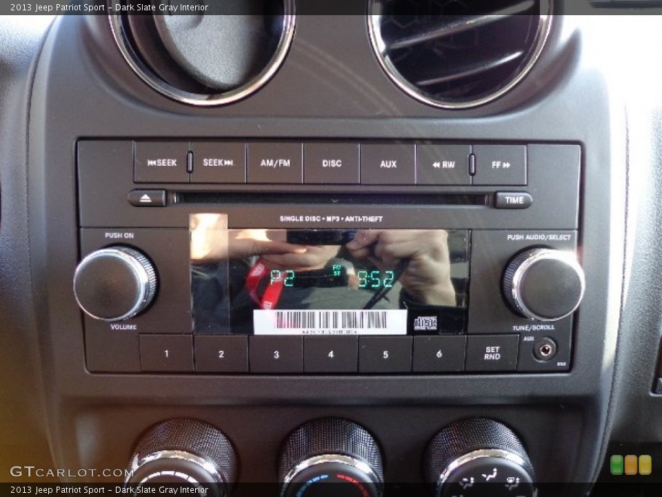 Dark Slate Gray Interior Audio System for the 2013 Jeep Patriot Sport #73407389
