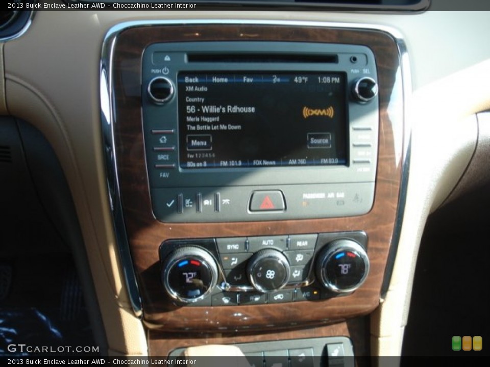 Choccachino Leather Interior Controls for the 2013 Buick Enclave Leather AWD #73407707