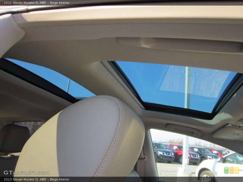 Beige Interior Sunroof for the 2013 Nissan Murano SL AWD #73411273