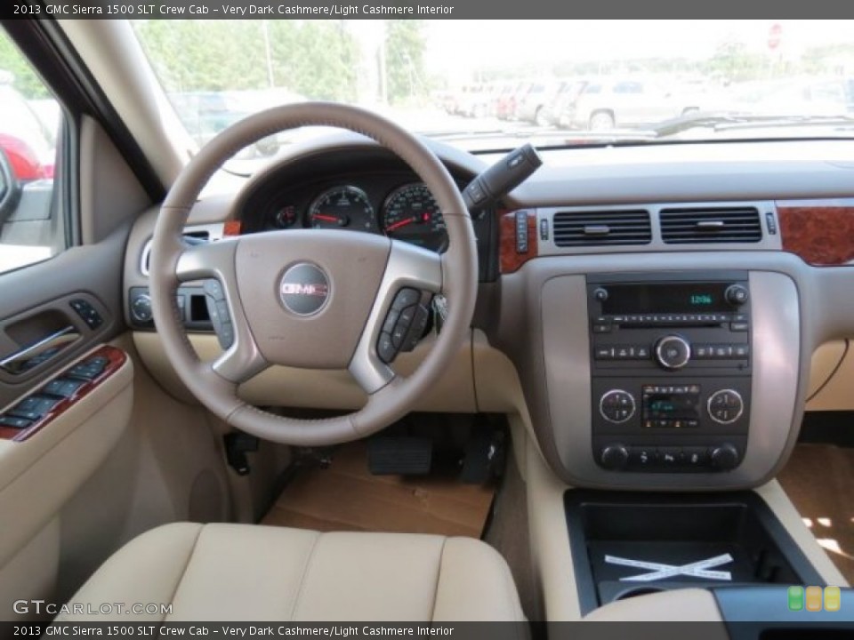 Very Dark Cashmere/Light Cashmere Interior Dashboard for the 2013 GMC Sierra 1500 SLT Crew Cab #73411433