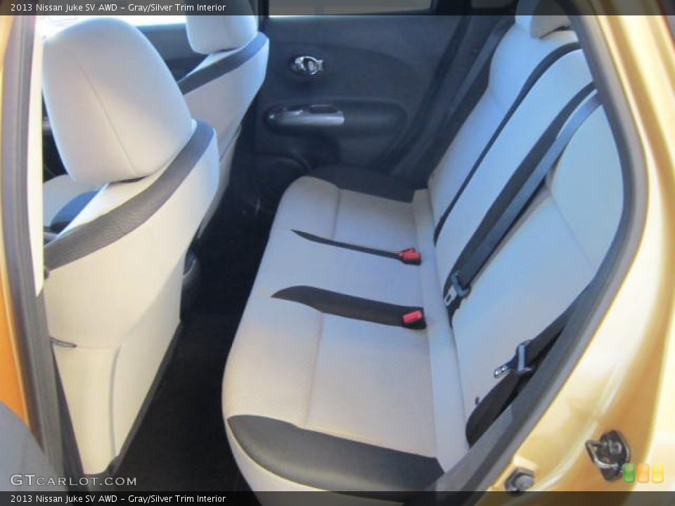 Gray/Silver Trim Interior Rear Seat for the 2013 Nissan Juke SV AWD #73411756