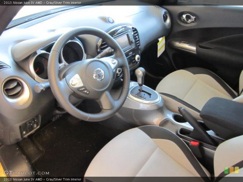Gray/Silver Trim Interior Prime Interior for the 2013 Nissan Juke SV AWD #73411823