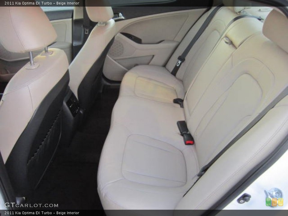 Beige Interior Rear Seat for the 2011 Kia Optima EX Turbo #73412657