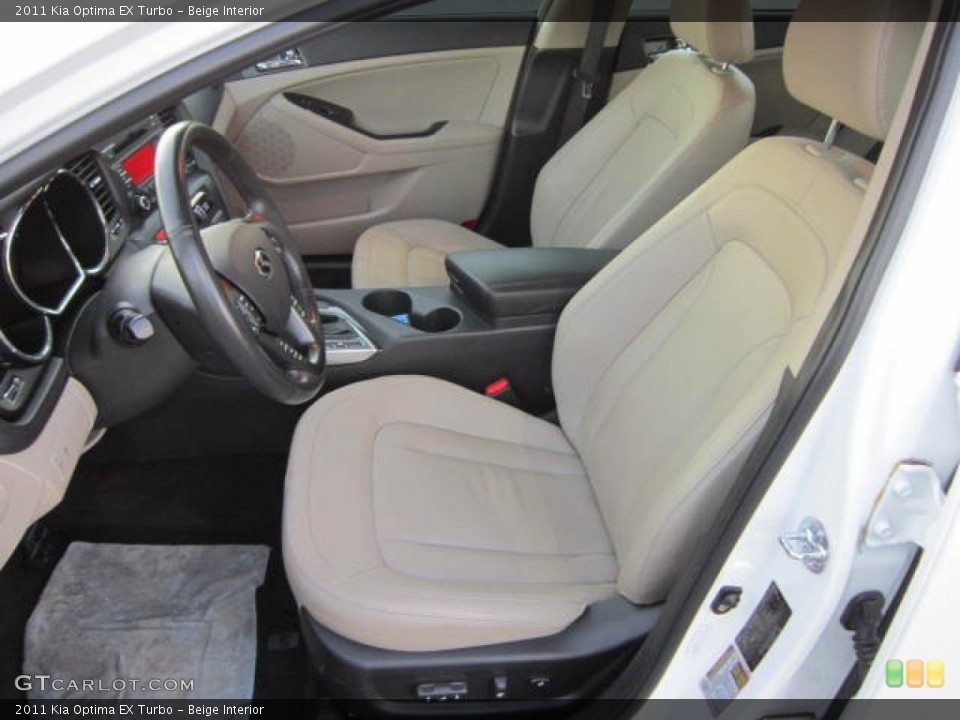 Beige Interior Front Seat for the 2011 Kia Optima EX Turbo #73412697