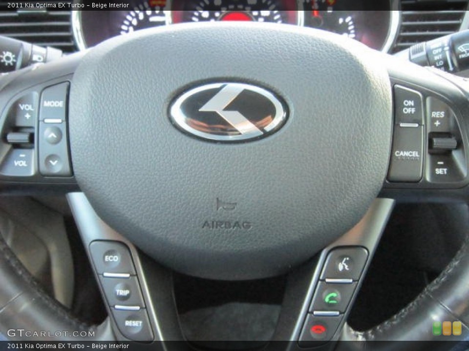 Beige Interior Controls for the 2011 Kia Optima EX Turbo #73412771