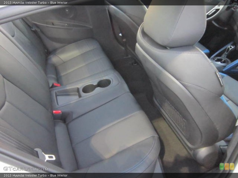 Blue Interior Rear Seat for the 2013 Hyundai Veloster Turbo #73413036
