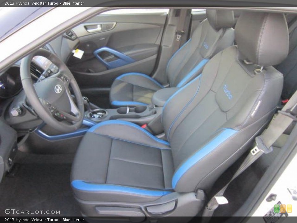 Blue Interior Front Seat for the 2013 Hyundai Veloster Turbo #73413092