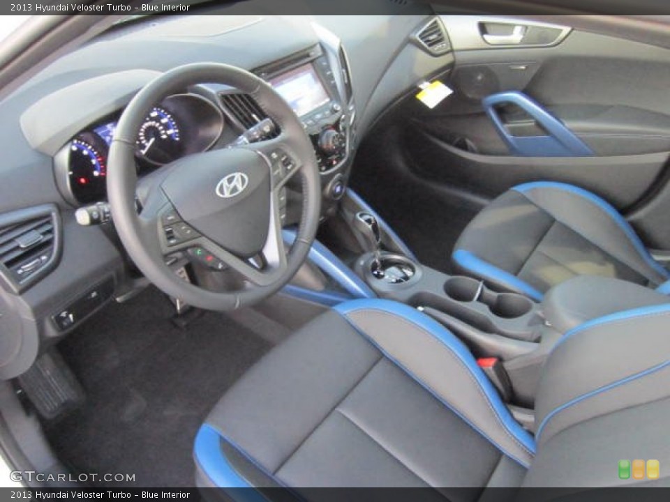 Blue Interior Prime Interior for the 2013 Hyundai Veloster Turbo #73413107