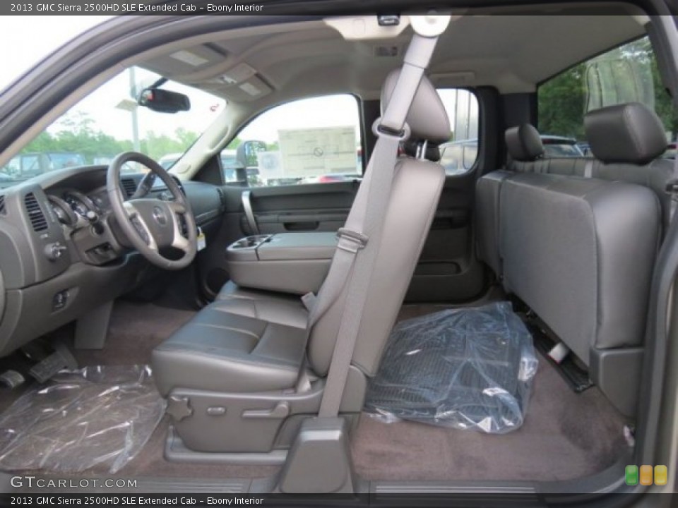 Ebony Interior Photo for the 2013 GMC Sierra 2500HD SLE Extended Cab #73413196