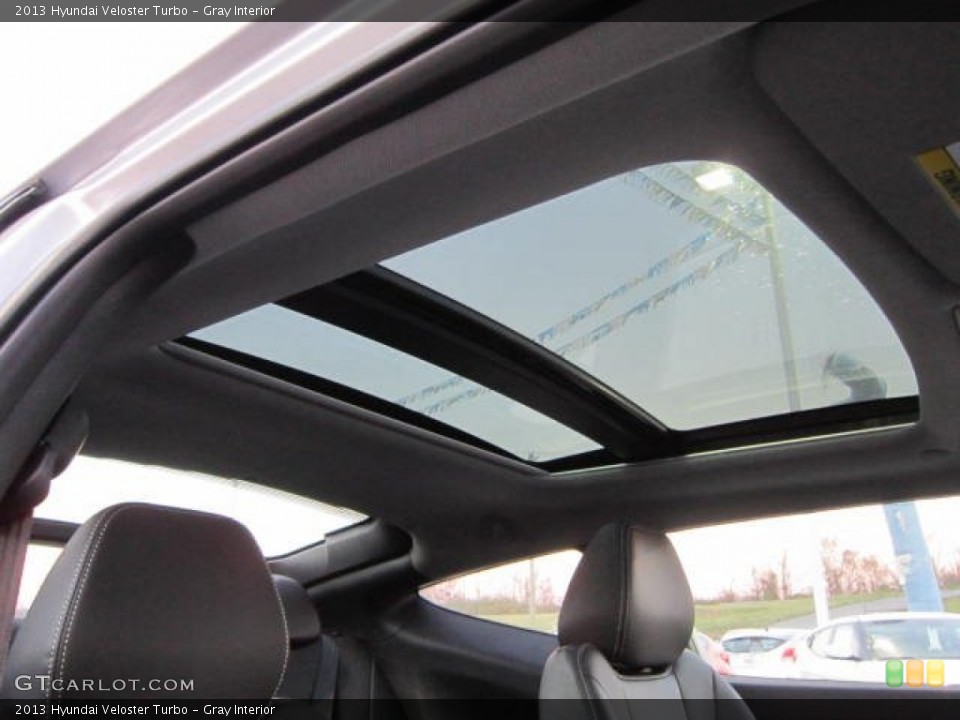 Gray Interior Sunroof for the 2013 Hyundai Veloster Turbo #73413410