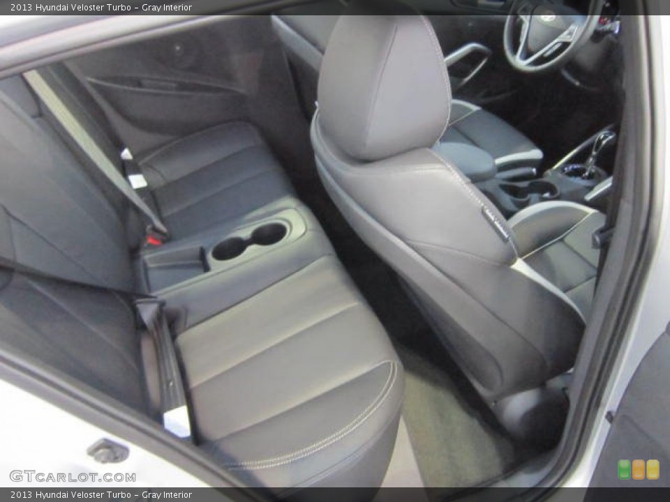 Gray Interior Rear Seat for the 2013 Hyundai Veloster Turbo #73413428