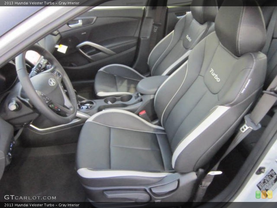 Gray Interior Front Seat for the 2013 Hyundai Veloster Turbo #73413481
