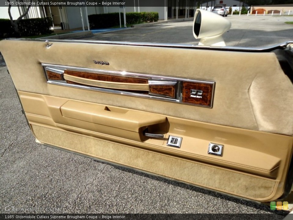 Beige Interior Door Panel for the 1985 Oldsmobile Cutlass Supreme Brougham Coupe #73416014