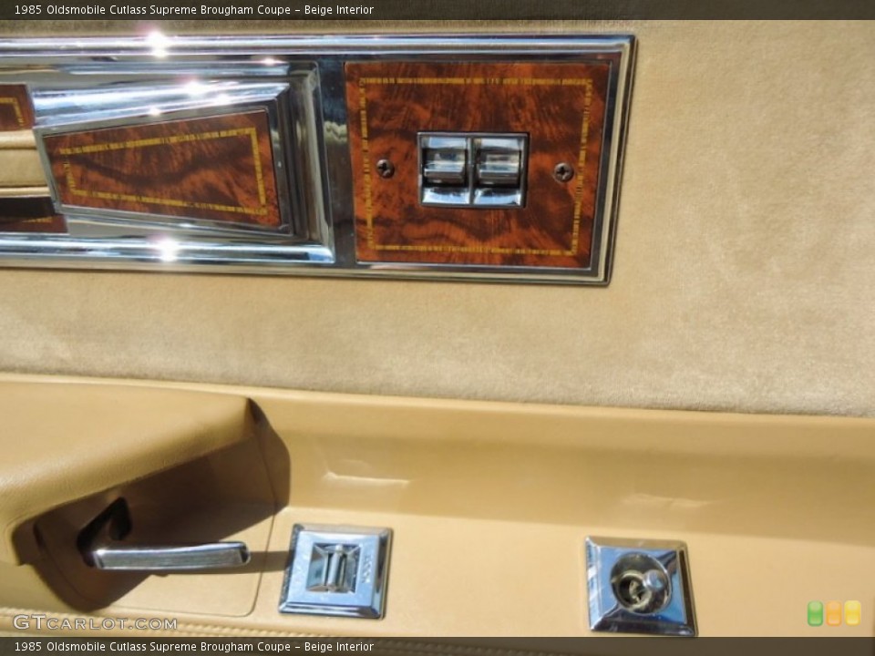 Beige Interior Controls for the 1985 Oldsmobile Cutlass Supreme Brougham Coupe #73416098