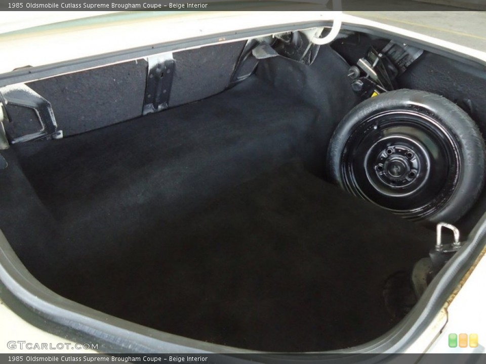 Beige Interior Trunk for the 1985 Oldsmobile Cutlass Supreme Brougham Coupe #73416740