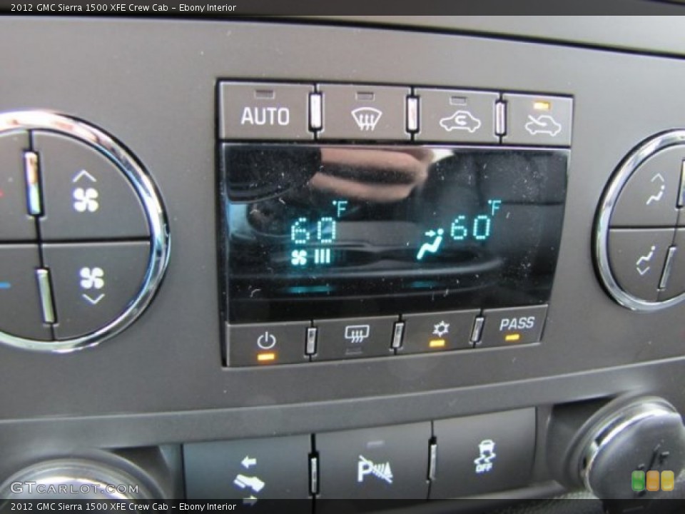 Ebony Interior Controls for the 2012 GMC Sierra 1500 XFE Crew Cab #73417561