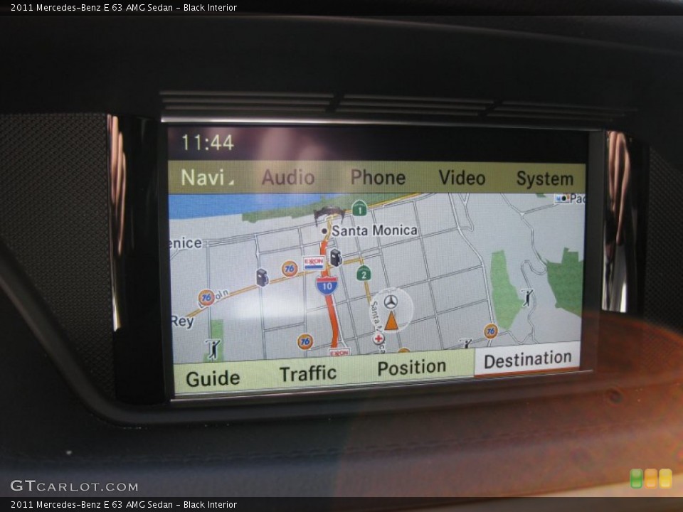 Black Interior Navigation for the 2011 Mercedes-Benz E 63 AMG Sedan #73418941