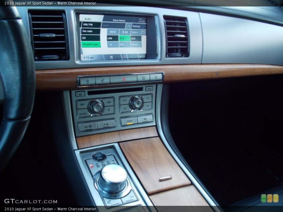 Warm Charcoal Interior Controls for the 2010 Jaguar XF Sport Sedan #73420970