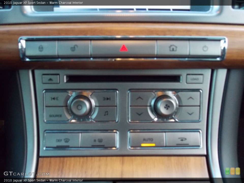 Warm Charcoal Interior Controls for the 2010 Jaguar XF Sport Sedan #73421106