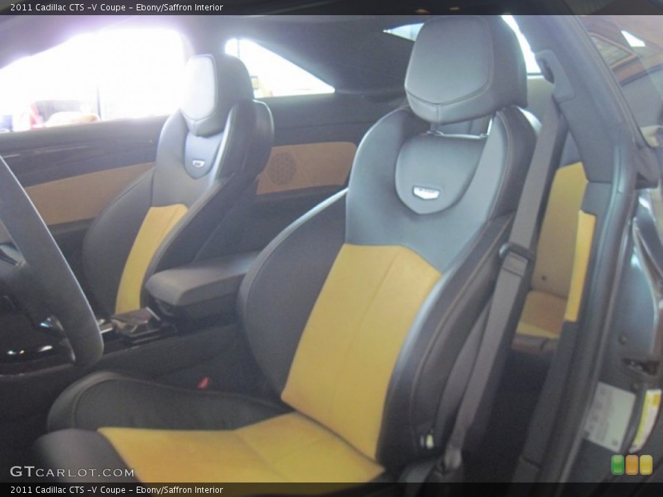 Ebony/Saffron Interior Front Seat for the 2011 Cadillac CTS -V Coupe #73423499