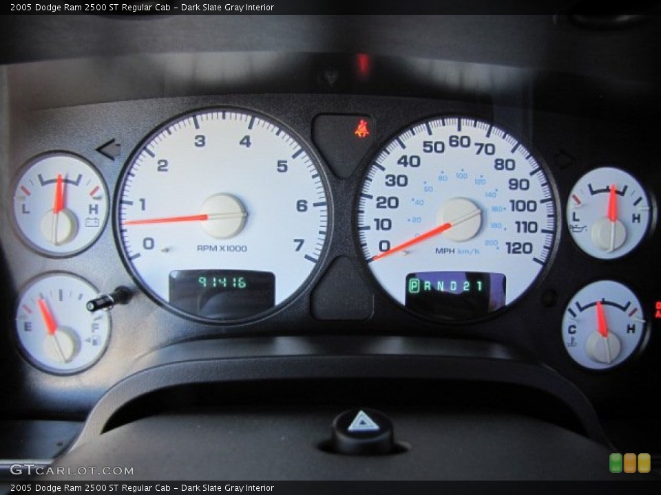 Dark Slate Gray Interior Gauges for the 2005 Dodge Ram 2500 ST Regular Cab #73424537