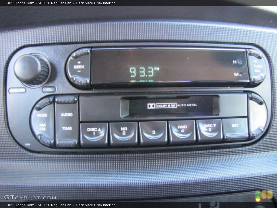 Dark Slate Gray Interior Audio System for the 2005 Dodge Ram 2500 ST Regular Cab #73424564