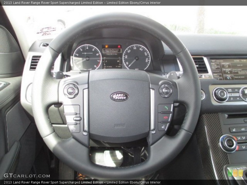 Limited Edition Ebony/Cirrus Interior Steering Wheel for the 2013 Land Rover Range Rover Sport Supercharged Limited Edition #73425689