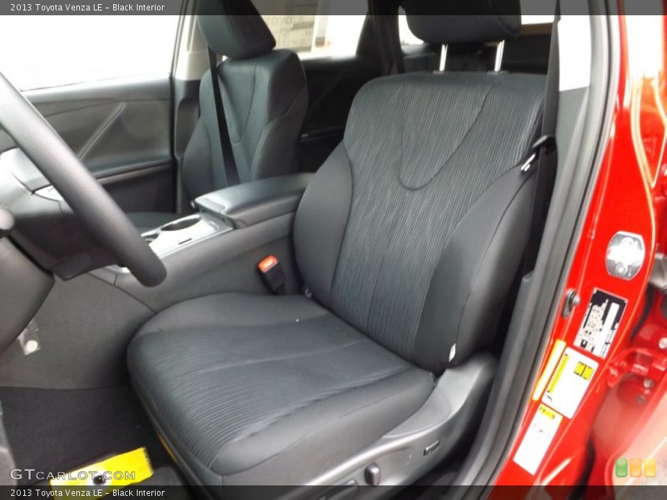 Black Interior Front Seat for the 2013 Toyota Venza LE #73426258