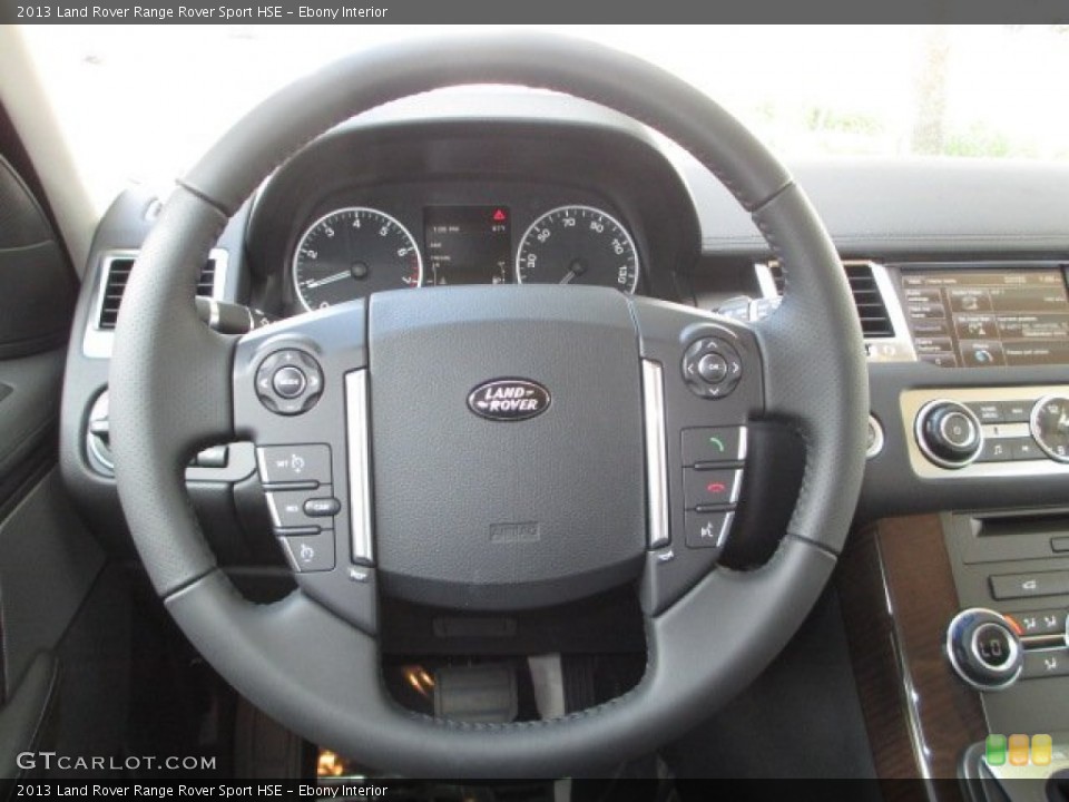 Ebony Interior Steering Wheel for the 2013 Land Rover Range Rover Sport HSE #73427051