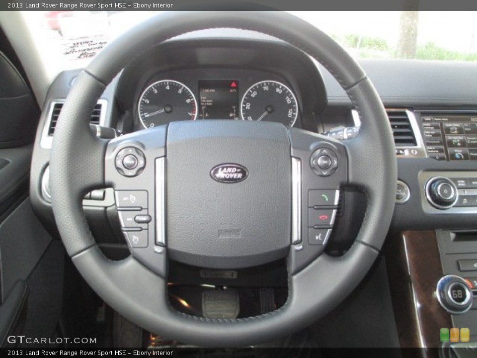 Ebony Interior Steering Wheel for the 2013 Land Rover Range Rover Sport HSE #73427386