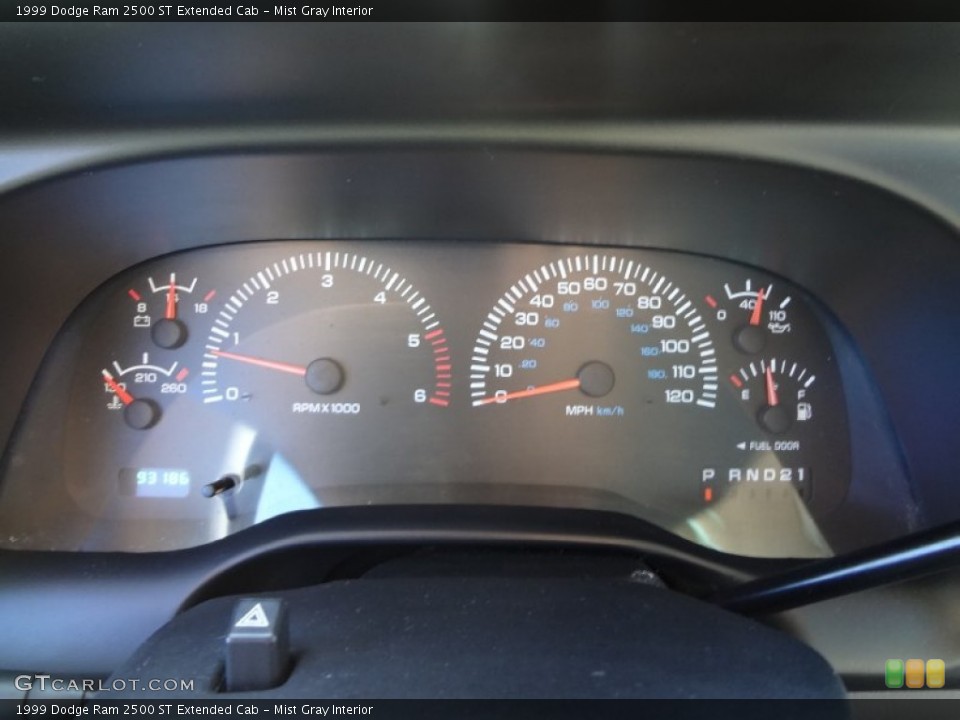 Mist Gray Interior Gauges for the 1999 Dodge Ram 2500 ST Extended Cab #73428701