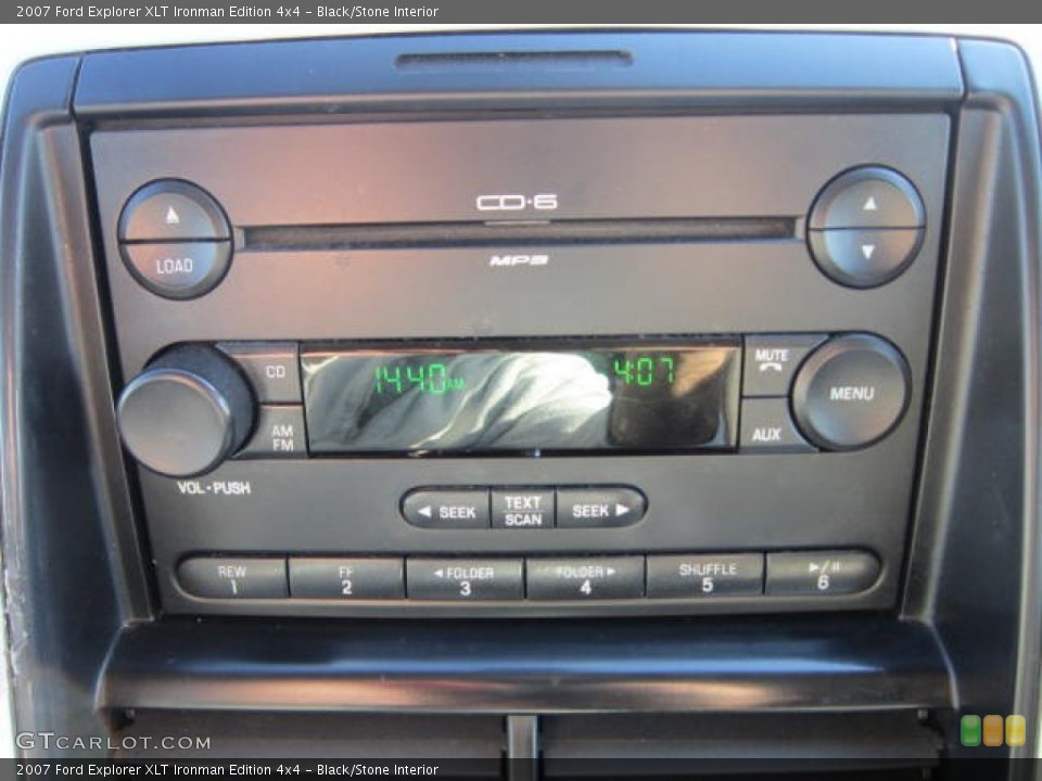 Black/Stone Interior Audio System for the 2007 Ford Explorer XLT Ironman Edition 4x4 #73431500