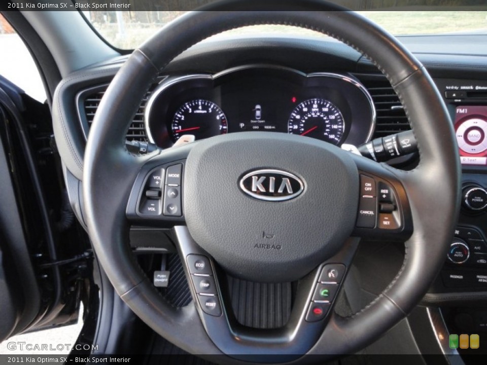 Black Sport Interior Steering Wheel for the 2011 Kia Optima SX #73433909
