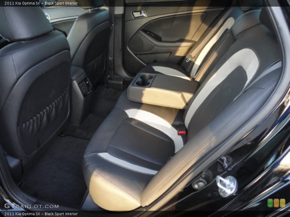 Black Sport Interior Rear Seat for the 2011 Kia Optima SX #73433921
