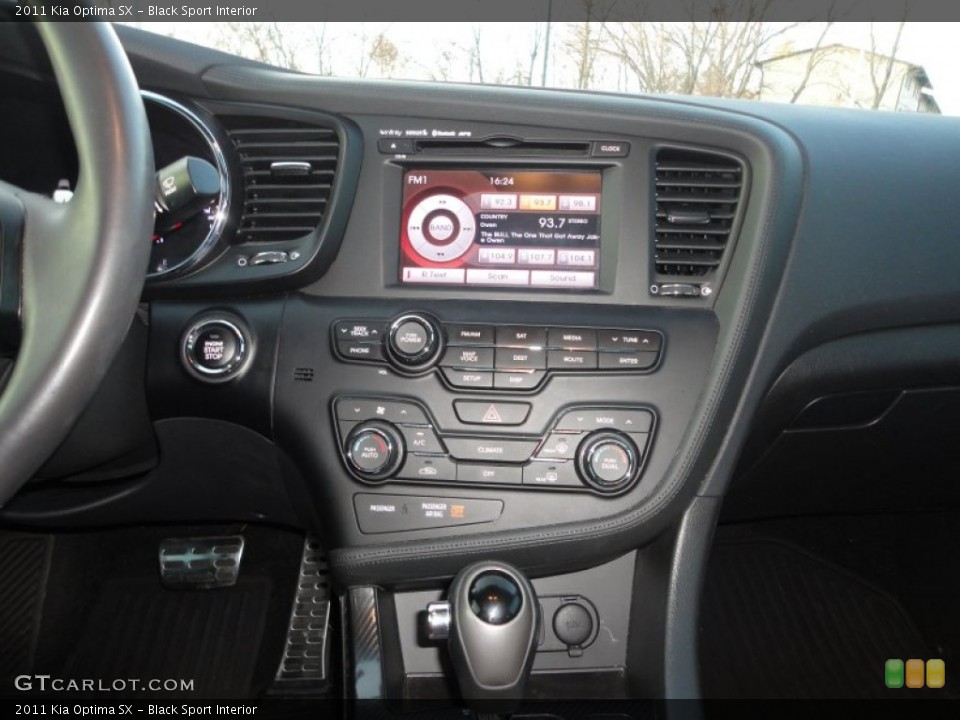 Black Sport Interior Controls for the 2011 Kia Optima SX #73433957