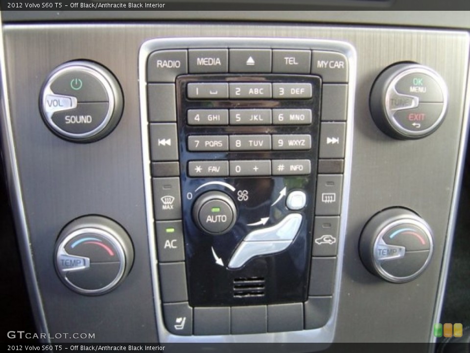 Off Black/Anthracite Black Interior Controls for the 2012 Volvo S60 T5 #73435769