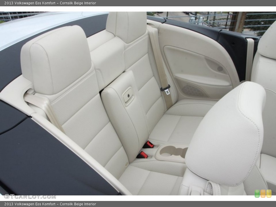 Cornsilk Beige Interior Rear Seat for the 2013 Volkswagen Eos Komfort #73436228