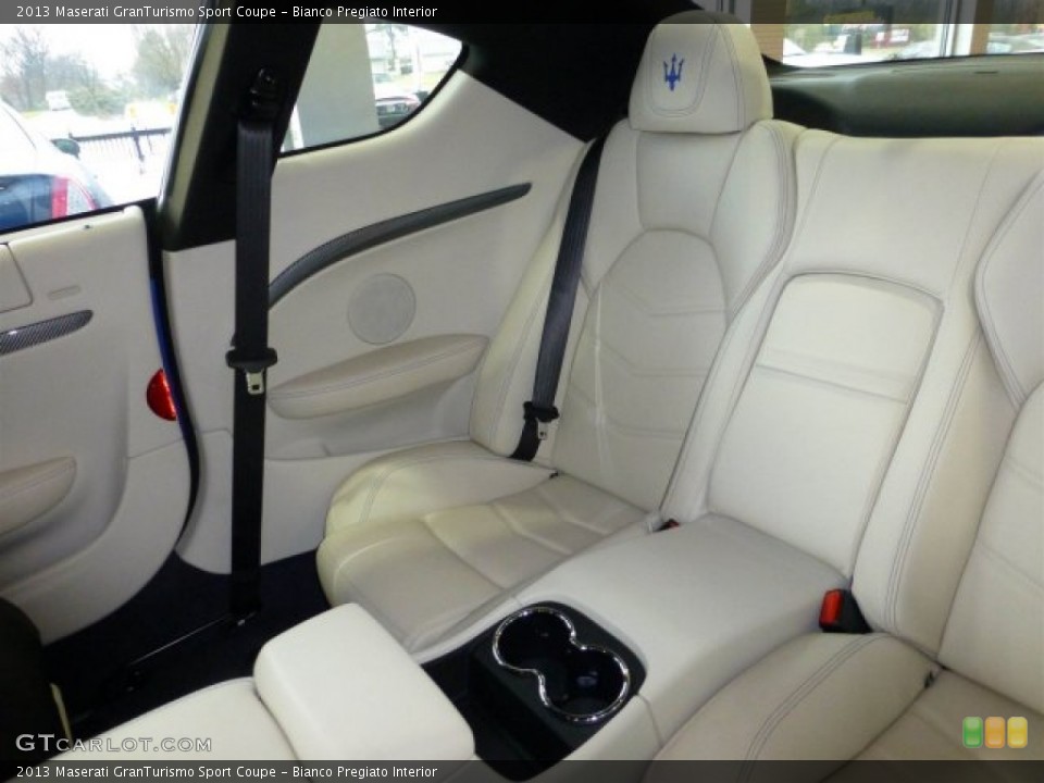 Bianco Pregiato Interior Rear Seat for the 2013 Maserati GranTurismo Sport Coupe #73438429