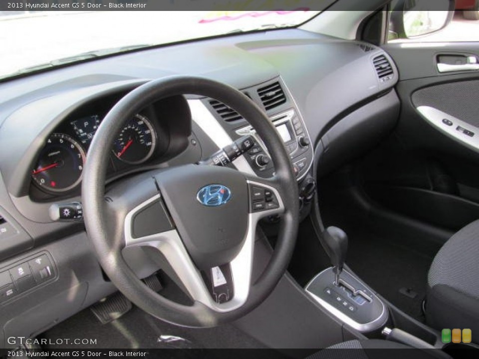 Black Interior Dashboard for the 2013 Hyundai Accent GS 5 Door #73442399